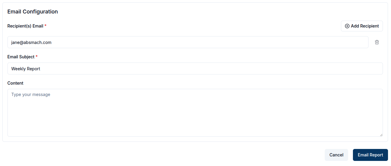 Email Report